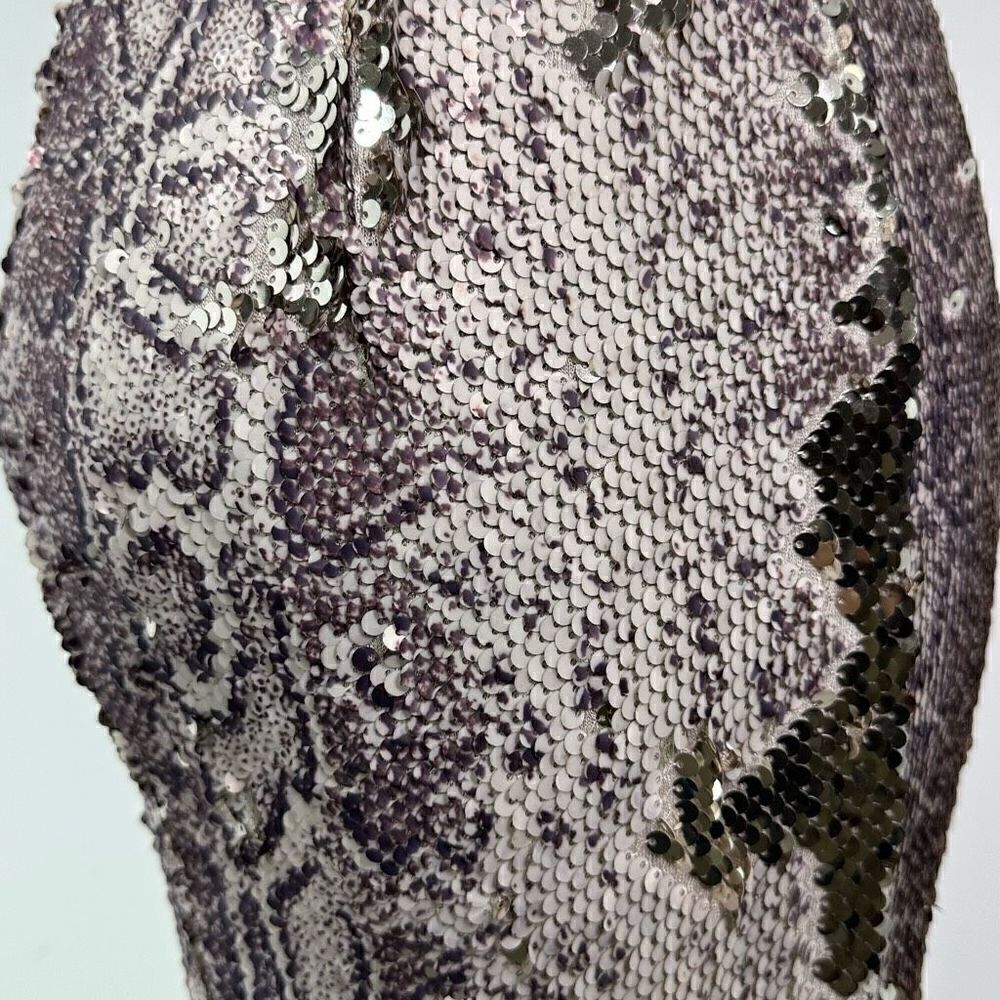 Dress the Population Strapless Sequin Snake-Print Midi Dress Size XXS .Mob Wife. - Picture 9 of 15
